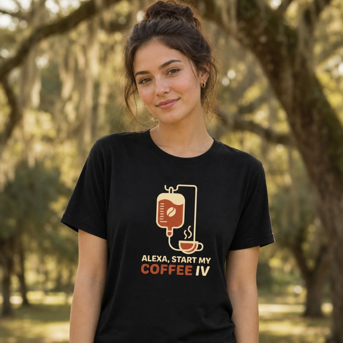 Start My Coffee IV Funny Nurse Coffee T-Shirt