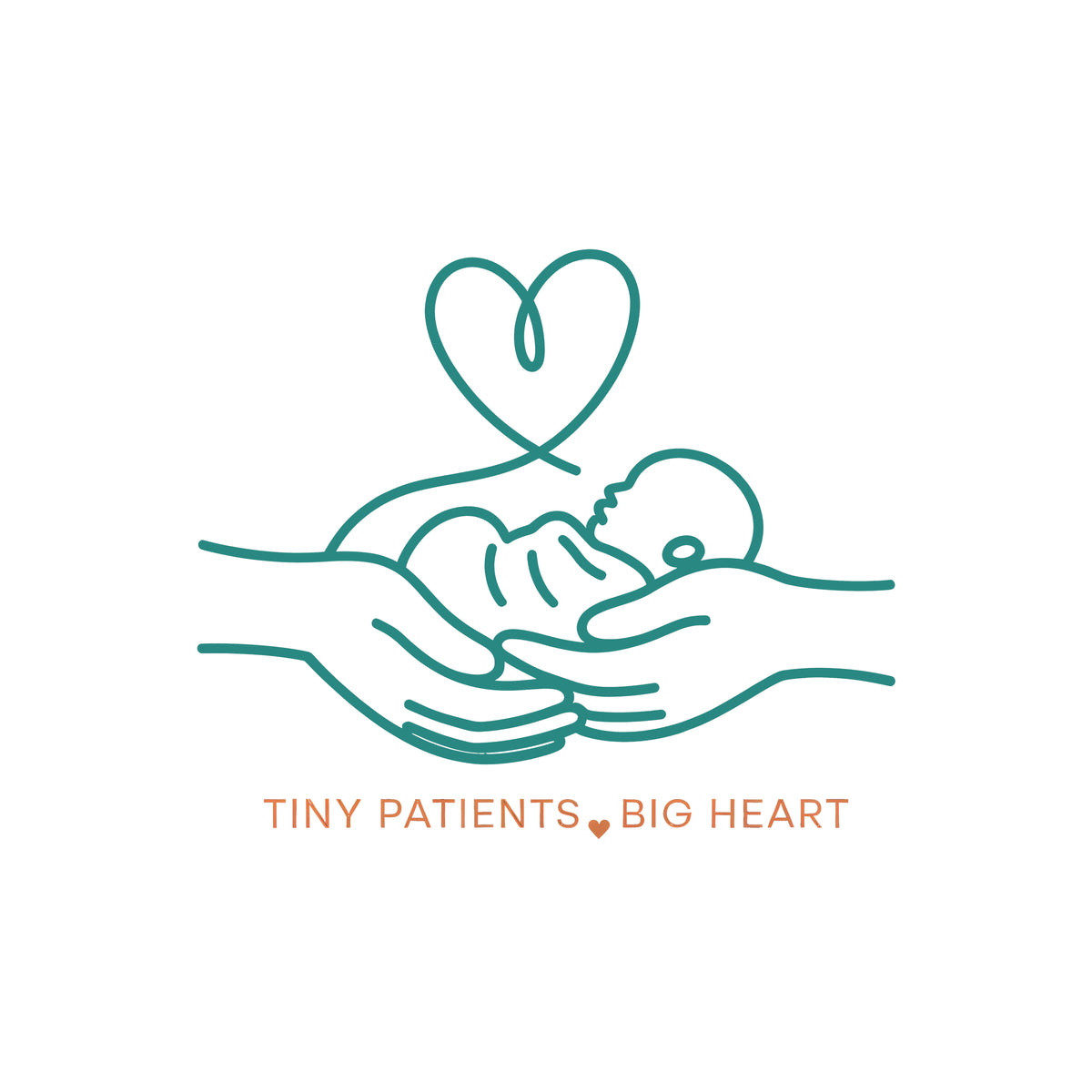 NICU Nurse Tiny Patients Big Heart Line Art T-Shirt