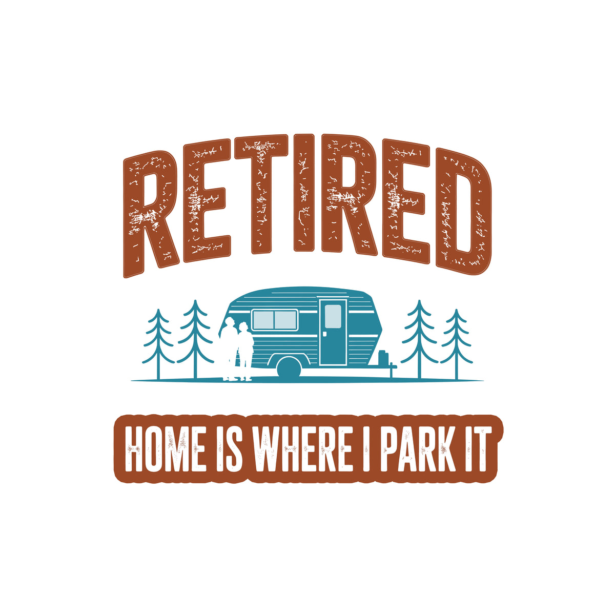Home Is Where I Park It - RV Couple Retirement Coffee Mug