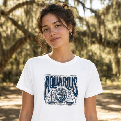 Aquarius Zodiac Celestial T-Shirt