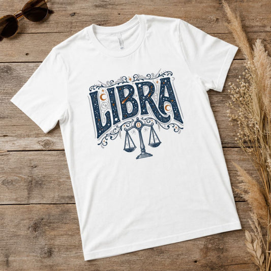 Libra Zodiac Celestial T-Shirt