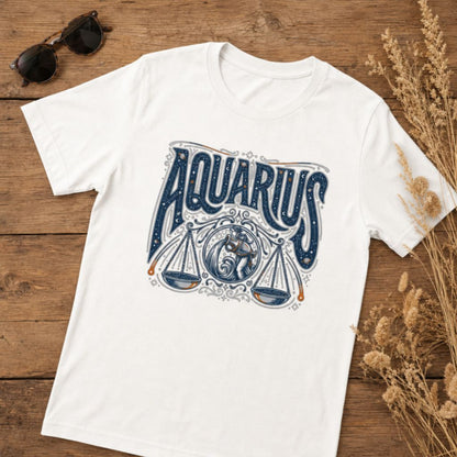 Aquarius Zodiac Celestial T-Shirt