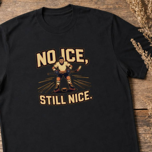 No Ice Still Nice Roller Hockey T-Shirt | Funny Inline Hockey Tee
