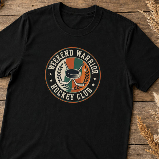 Weekend Warrior Hockey Club T-Shirt | Retro Rec League Hockey Tee