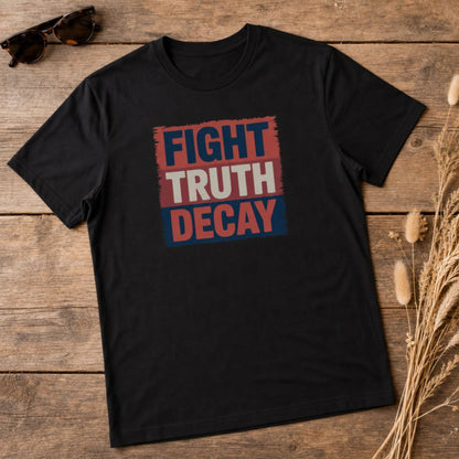 Fight Truth Decay Retro Protest T-Shirt | Facts Matter Graphic Tee