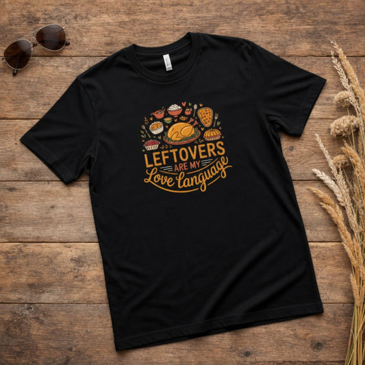 Leftovers Are My Love Language T-Shirt | Funny Thanksgiving Tee
