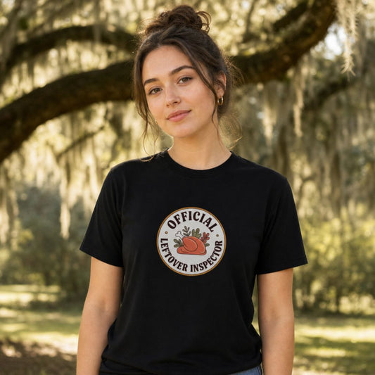 Official Leftover Inspector T-Shirt | Funny Thanksgiving Tee