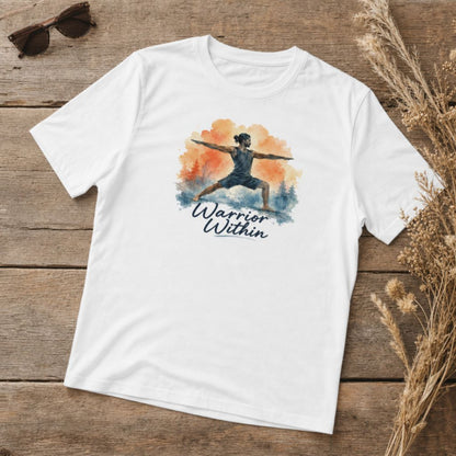 Warrior Within Men's Yoga T-Shirt - Watercolor Warrior Pose Yogi Tee